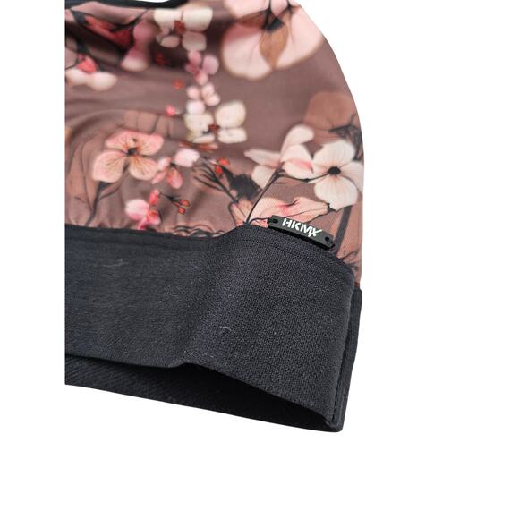 HKMX by Hunkenmoller Womens Sz L Bralette Bra Floral Pink Brown - Picture 2 of 4